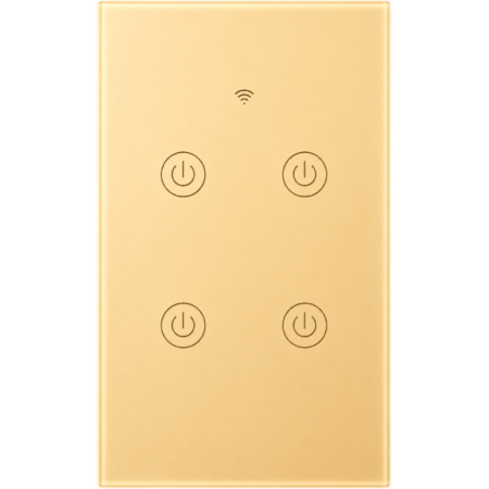 Mặt công tắc wifi - cảm ứng ON/OFF 4 điểm chạm (dạng chữ nhật) (A5A460)