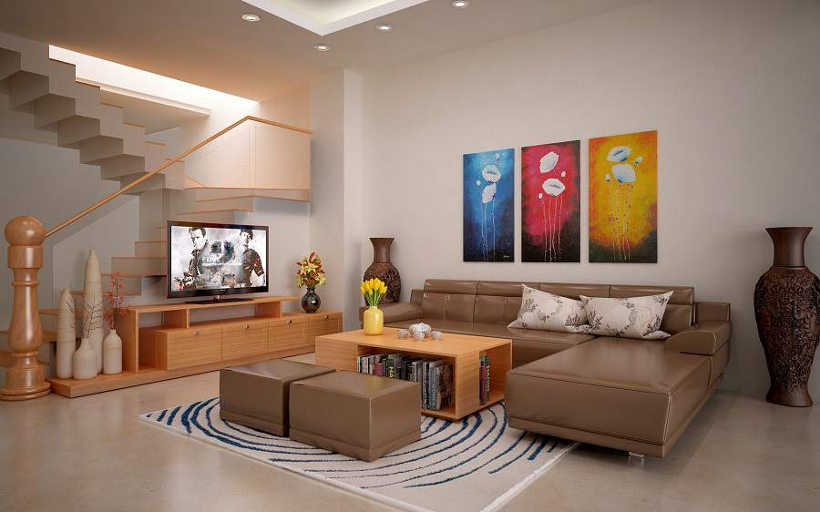 Vì sao nên chọn đèn ốp trần LED Duhal cho phòng khách?