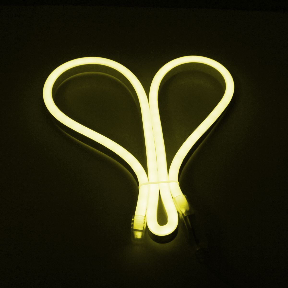 led dây neon bẻ góc ánh sáng vàng