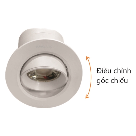 Đèn downlight âm trần chỉnh góc 7W (DFA0071/S1)