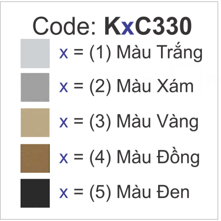 Mặt chỉ dùng cho 1 Thiết Bị Công Tắc Size L - PC Màu Trắng (K1C330)