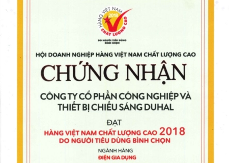 Công ty Duhal vinh dự nhận danh hiệu